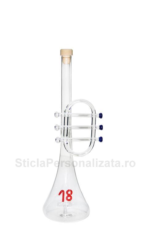 Sticla Trompeta cu cifre