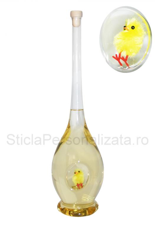 Sticla cu pui de gaina din plus