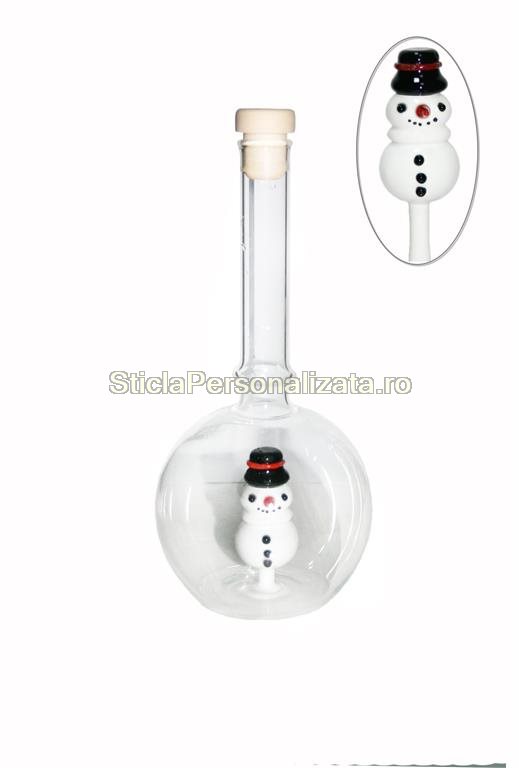 Sticla om de zapada cu palarie