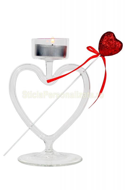 Suport lumanare forma inima