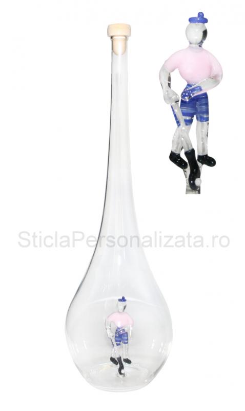 Sticla cu jucator golf