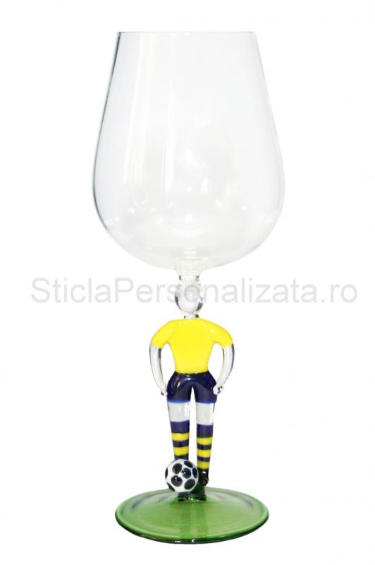 Pahar fotbalist vin alb